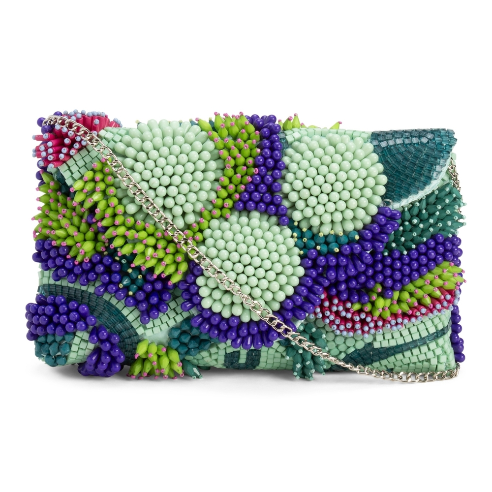 Colorful Beaded Women's Clutch